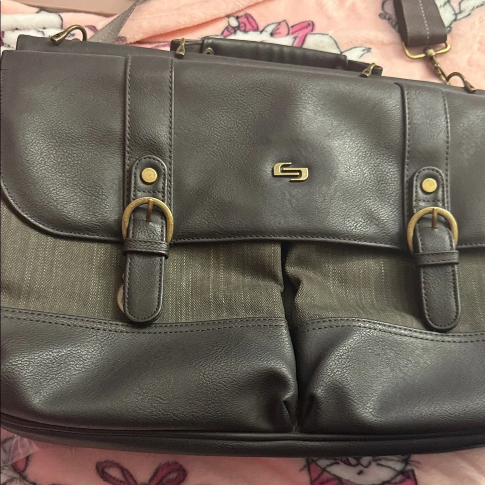 Stylish Black Leather Men's Bag